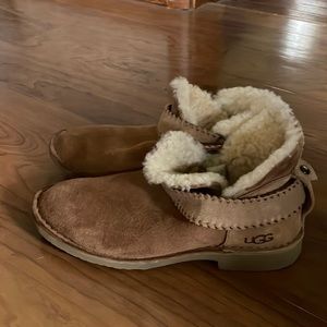 UGG slip on fur lined boots